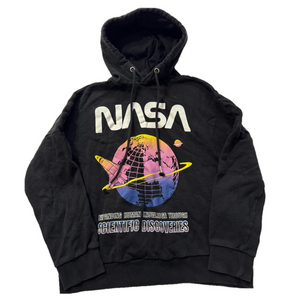 NASA H&M Men XS Graphic Hoodie Sweatshirt Streetwear Sweats Casual Space Preteen
